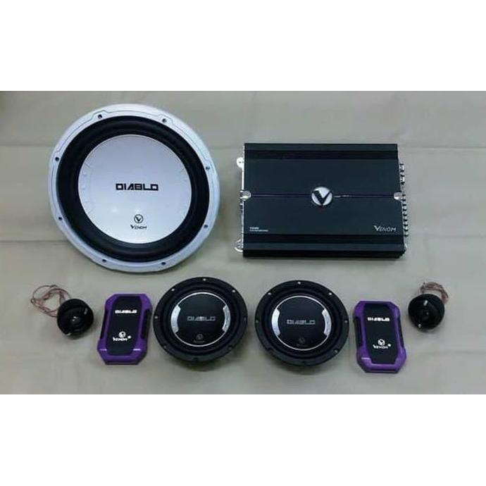 BARAXA PAKET AUDIO MOBIL MERK VENOM SOUND QUALITY LEVEL