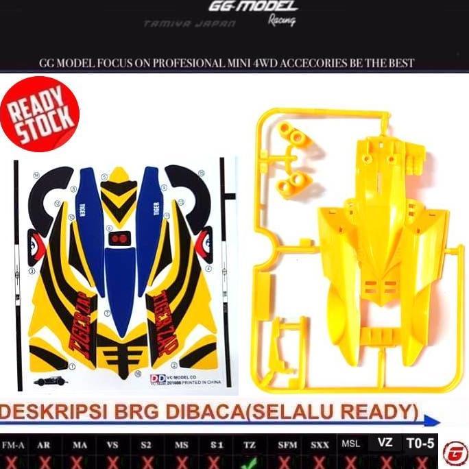 Promo Rep Tamiya 94503 Tiger Zap Body Set Cod