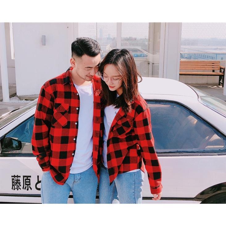 bestpromo the familly couple flannel kotak lengan panjang kemeja kotak kotak keluarga baju couple ay