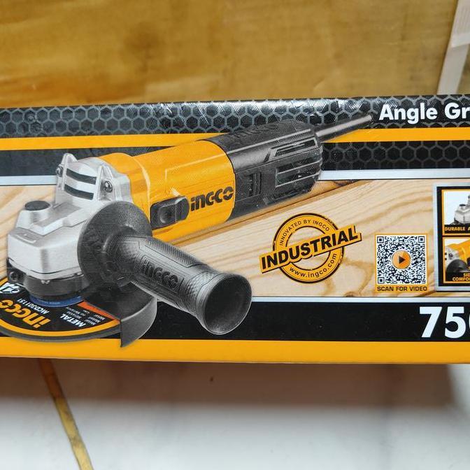 ingco gurinda gerinda 750watt 4 inci tombol samping