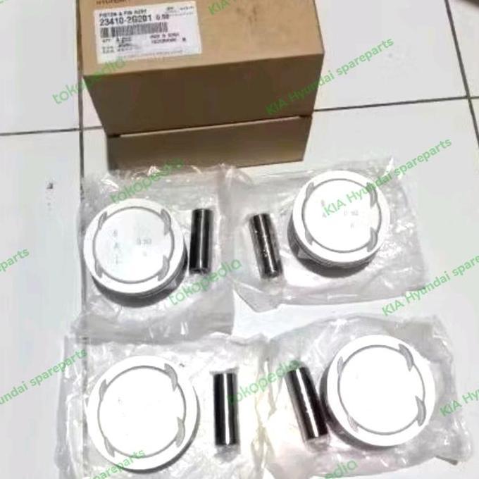 NAZALA piston 0,50 4pcs + 1set ring piston 0,50 hyundai h1 santa fe dm bensin