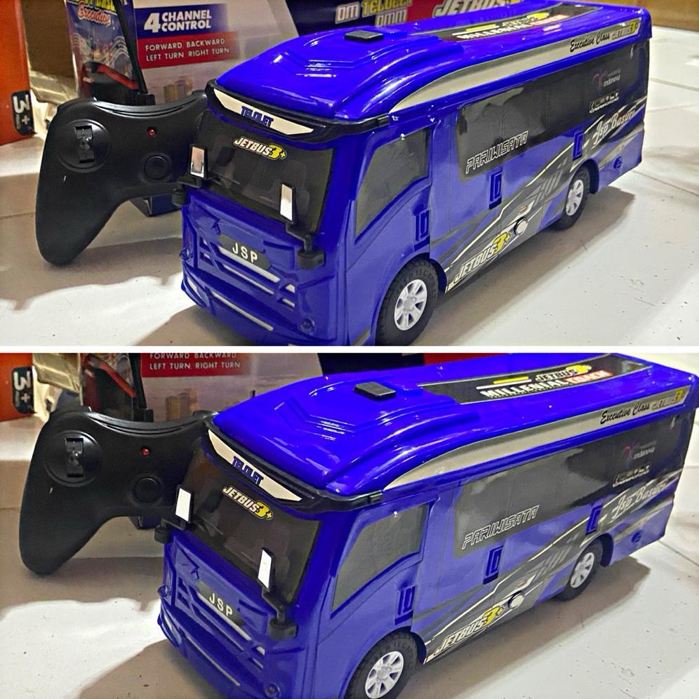 Promo Terbaru Remote Control Bus Travel Elf Hiace Mainan Mobil Rc Travel Basuri Elf Travel Car Rc