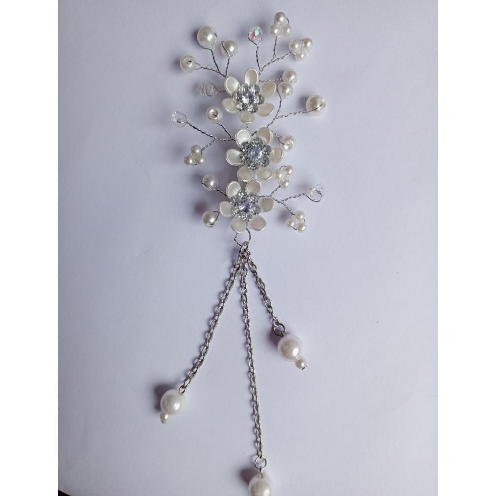 Termurah Headpiece Bros Juntai Hijab Bunga3