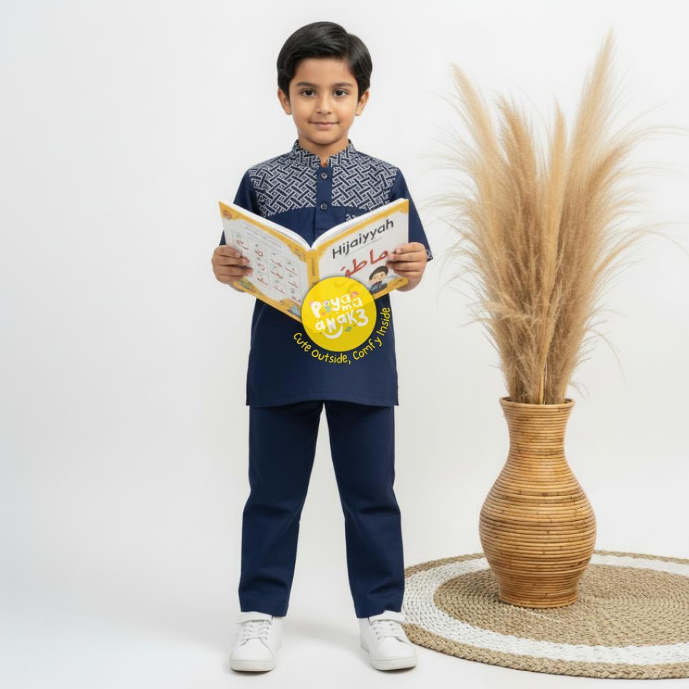 Tahan Lama  Paket 3 Setelan Koko Kurta Turki Variasi Dada Batik Anak Usia 1-10 Tahun 60Ribu Dapat 3 