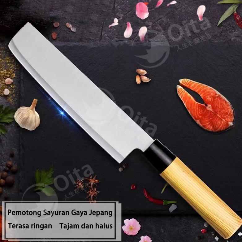 PROMO 5 PCS Pisau Set Kualitas Tinggi Stainless Steel Multifungsi Pisau Dapur Pisau Jepang Super Taj