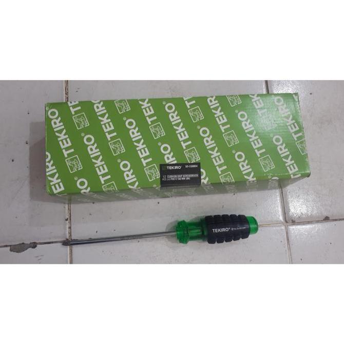 Obeng Tangan + gagang Karet 6x150mm merk TEKIRO