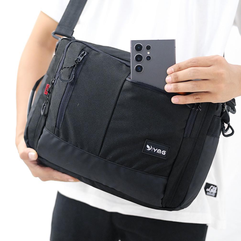 PROMO Tas Selempang Laptop Pria 14 Inch, Ideal untuk Kuliah & Kerja