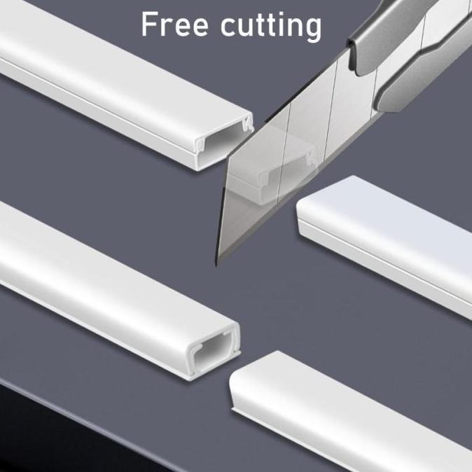 Kabel Duct Kabel Dak Cable Ducting Penutup Pelindung Kabel Tempel Dinding Lantai PVC Tray Kabel List