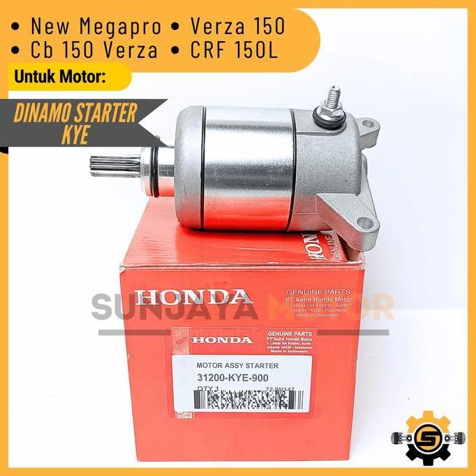 Motor Stater Kualitas Original Honda KYE Dinamo Starter New Megapro CB Verza 150 CRF 150L Dynamo Asl