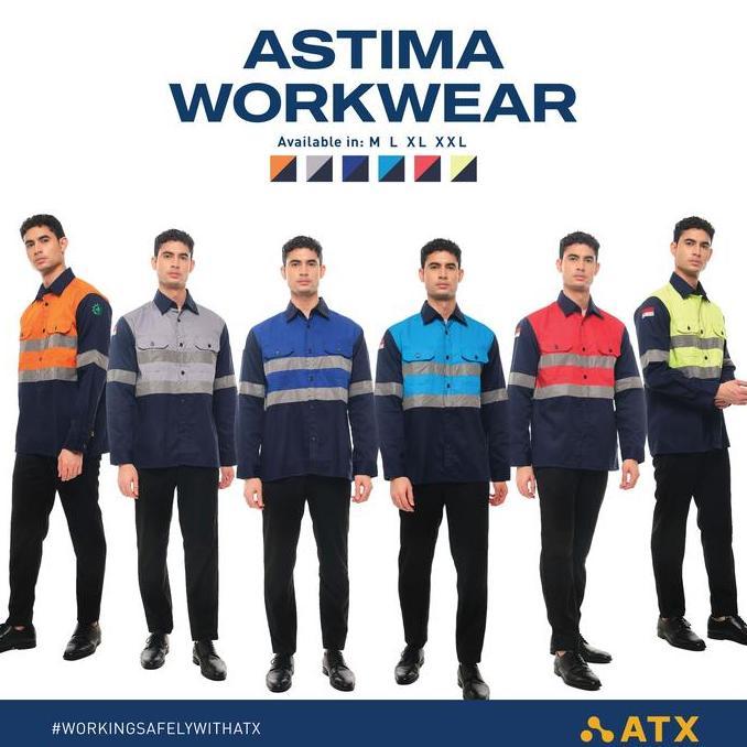 Wearpack Safety Baju Kerja Lengan Panjang Kombinasi Merk ATX