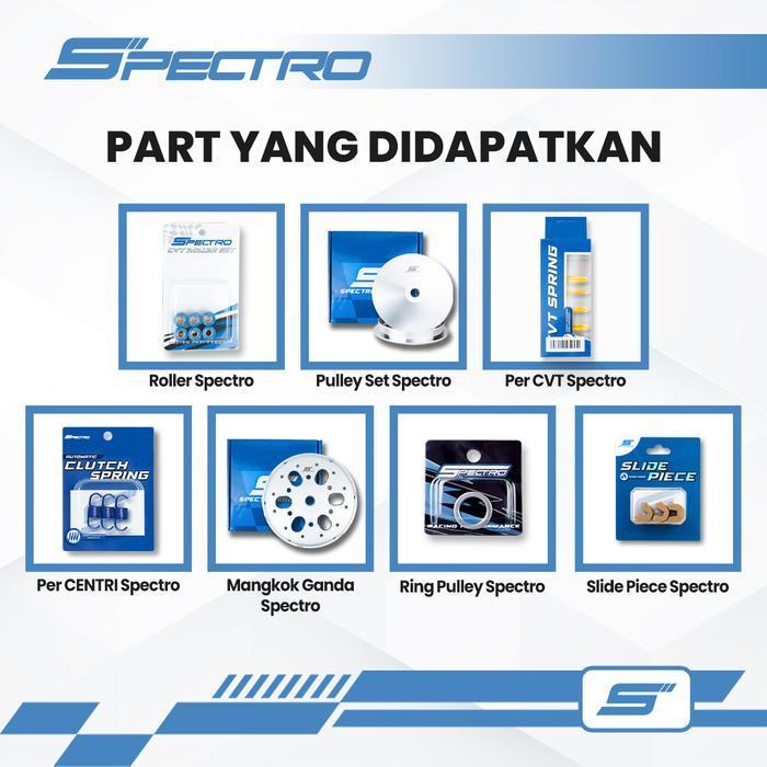 Spectro Paket Cvt Spec 3 Nmax 155 Aerox 155 Lexi 125 155 Kirian Per Cvt Roller Pulley Mangkok Ganda 