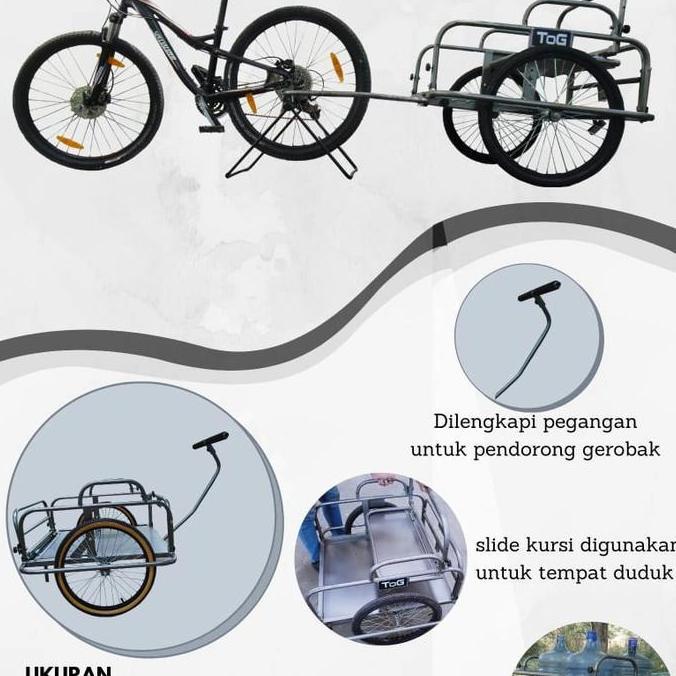 Terlaris Bike Trailer / Bike Cargo / Gerobak Sepeda Untuk Satu Orang