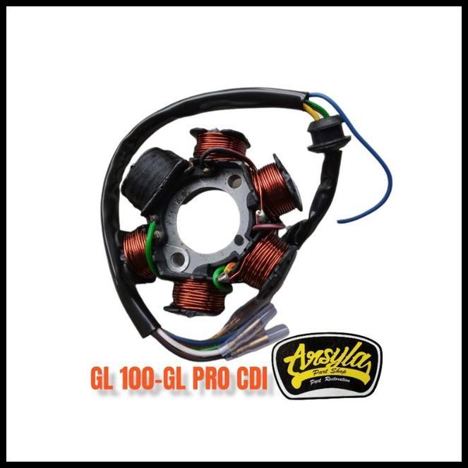 Spul Sepul Honda Gl100 Gl125 Cdi Gl Pro Gl Max Cdi Black Engine