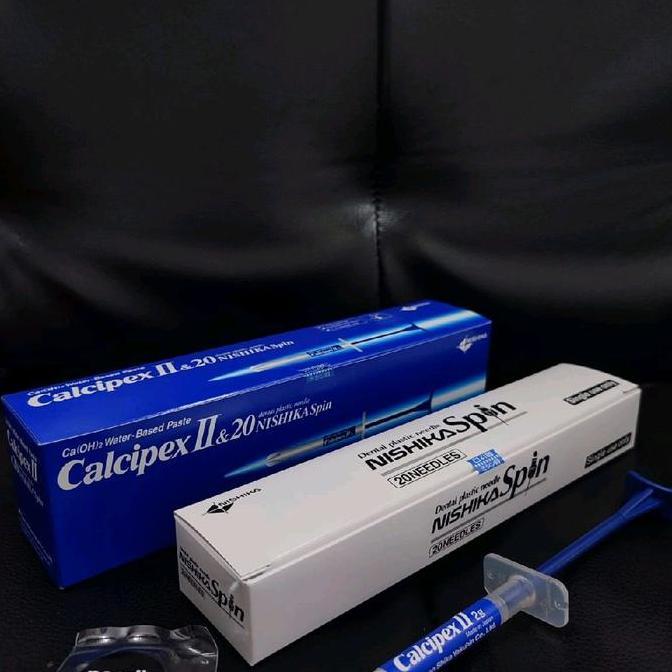 Calcipex II Nishika Spin Calcium Hydroxide Water Base Paste / Dental Calcipex 2 Bahan Dressing Salur