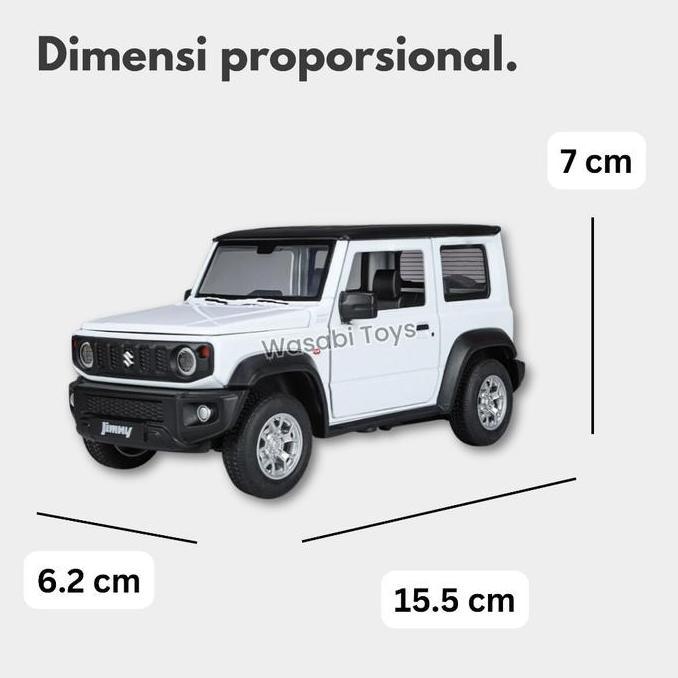 faras.nanda - miniatur diecast 1:24 suzuki jimny official licensed katana (alas, klakson, suspensi, 