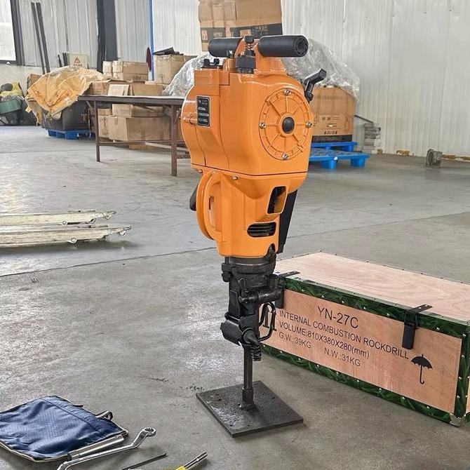Terlaris Alat Bor Tambang Yn27C Portable Rock Drilling Machine | Mesin Bor Batu Bensin Handheld