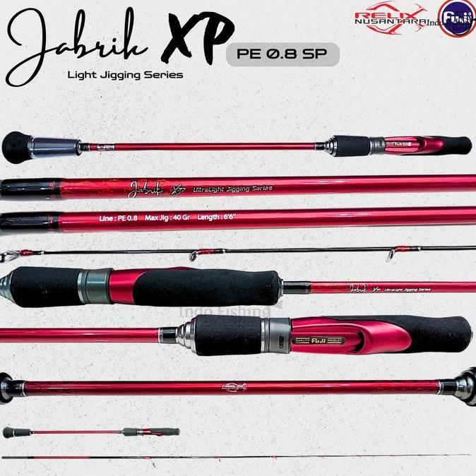 Promo Joran Light Jigging JABRIK XP GEN 2 PE 0.6 PE 0.8 PE 1.2 dan PE 2 Spinning Relix Nusantara Fre