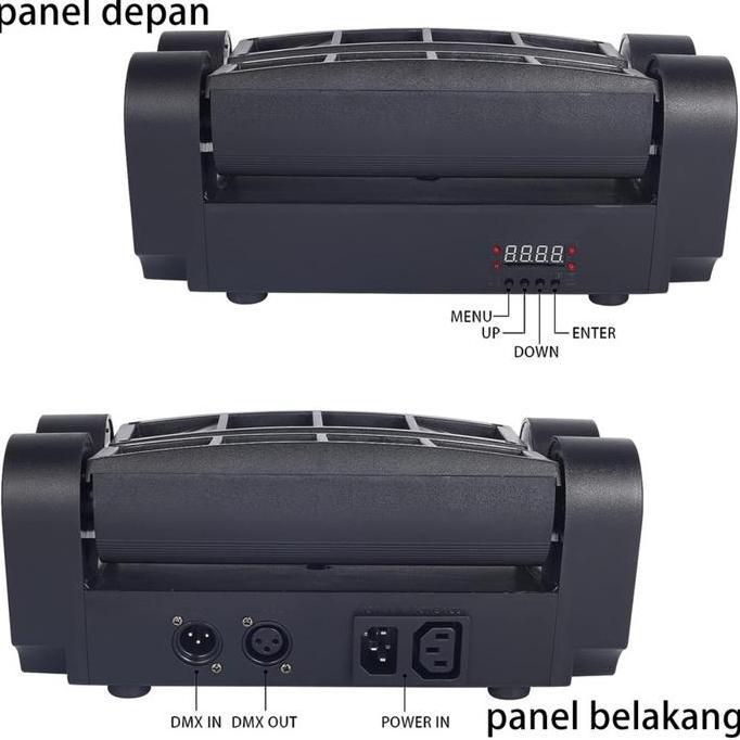 Keletool Beam mini Moving Spider lht lampu LED Lampu dj d 5watt RGBW Lampu disko sensor suara laser 