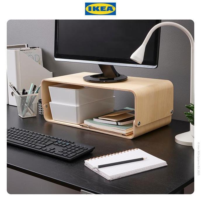 IKEA VATTENKAR Stand Laptop / Meja Monitor Bahan Kayu Birch 52x26 cm Original
