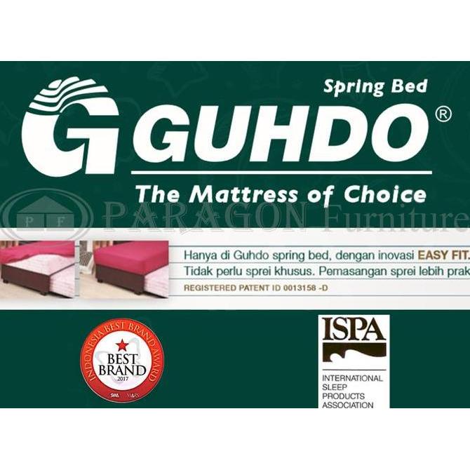 OK GUHDO SPRING BED 2IN1 STANDARD 90 100 120 140 160 180X200 HB ATLANTIC FULL SET - KASUR SPRINGBED 