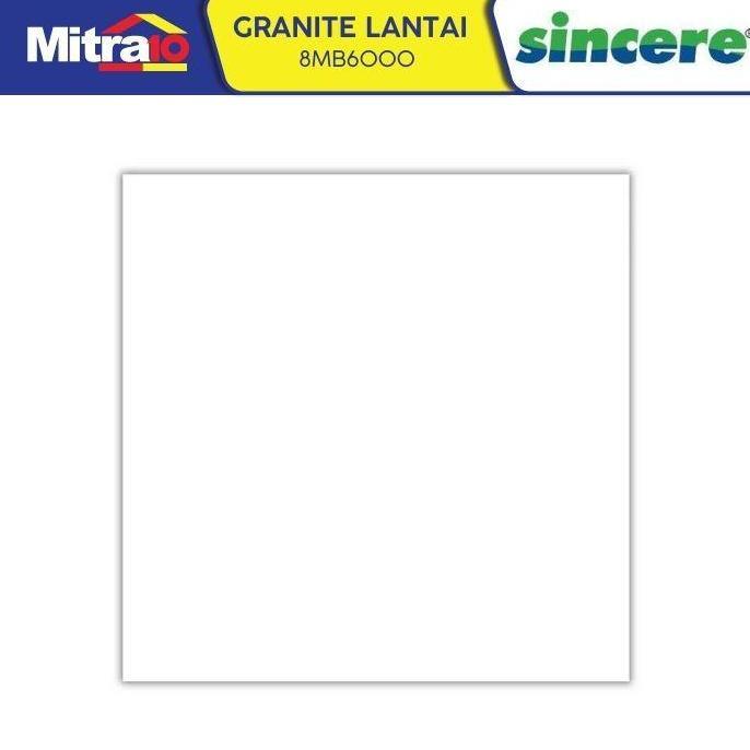 Granit Lantai Putih SINCERE 8MB6000 GLAZED TILE 60X60CM/DUS=1.44M2