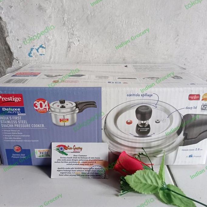 NEW PRESTIGE PRESURE COOKER DELUXE ALPHA 4 LITER