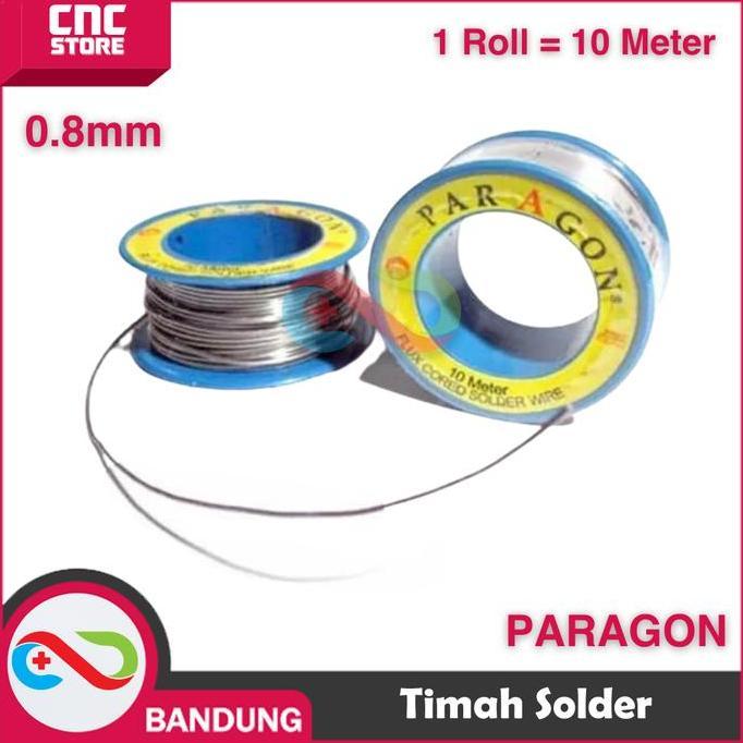 SPORTOV TIMAH SOLDER ROLL KECIL PARAGON DIAMETER 0.8 PARAGON 1 ROLL 10 METER
