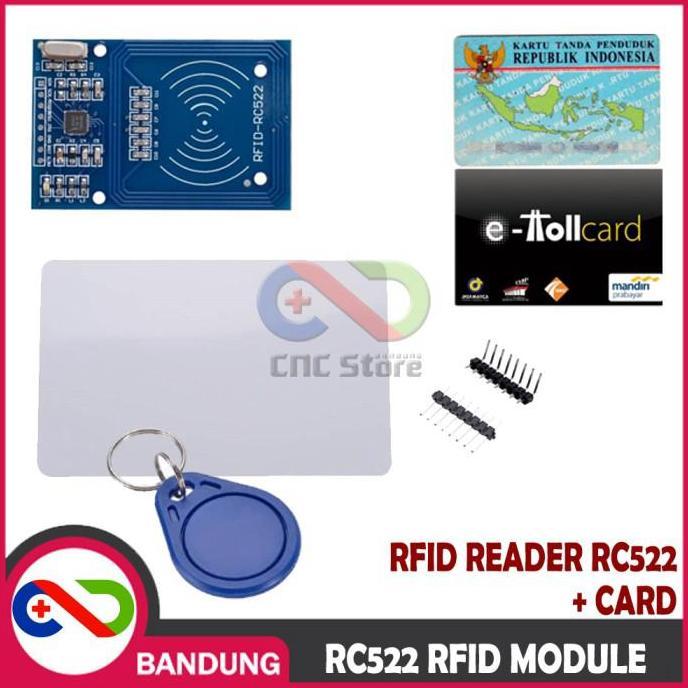 SPORTOV MFRC-522 RC522 RFID Module Reader Kartu RFID, E-KTP, E-Toll, & Keychain
