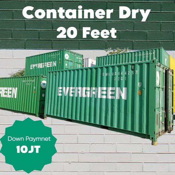 Terlaris Storage Container 20 Feet Evergreen Tempat Penyimpanan & Pengiriman Barang Dengan Kualitas 