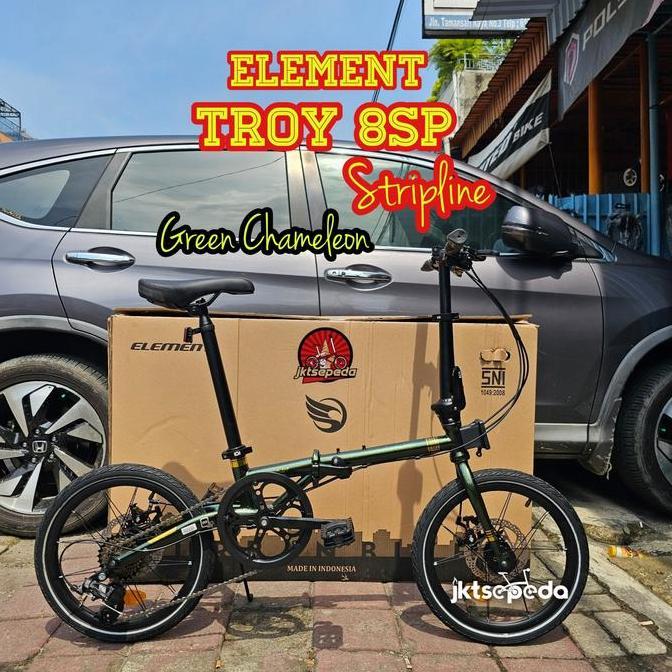 Terlaris Sepeda Lipat Element Troy 8Sp