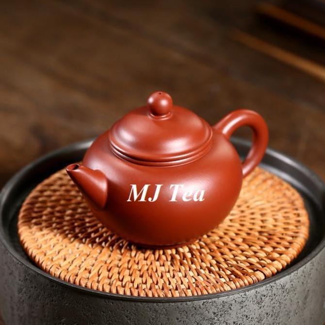 BEBAS ONGKIR - Horizontal Yixing purple sand Handmade Teapot long mouth - Teko Teh