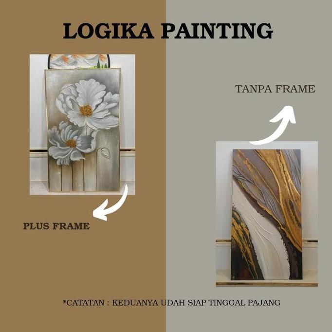Terlaris Lukisan Pemandangan Pantai Dinding Minimalis Modern Kanvas Hanmade Dekorasi Rumah Painting 