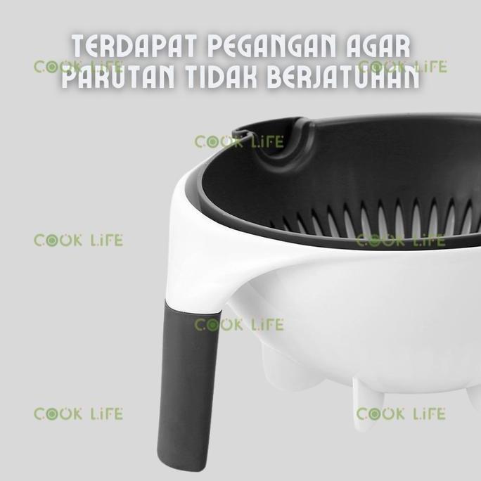 Bestgood- alat Parut Serbaguna Multifungsi Mangkok Putih 7IN1 Vegetable Fruit Cutter Parutan Manual 