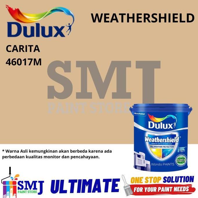 Cat Tembok Eksterior DULUX WEATHERSHIELD Warna Carita 46017M TINTING 2,5L