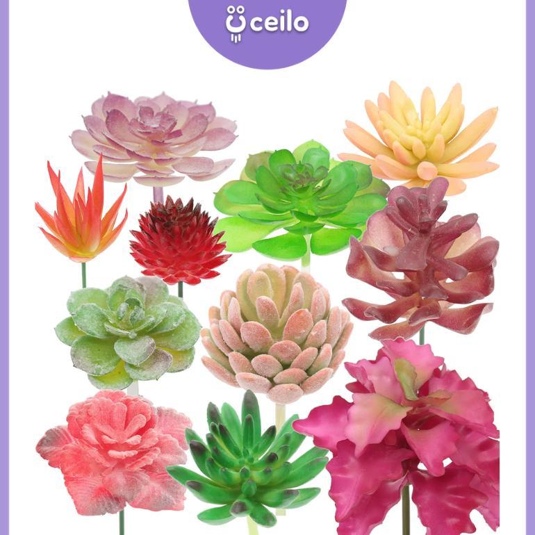 HOT PRODUCT CEILO  SUKULEN MINI ARTIFICIAL TANPA POT | KAKTUS SUKULEN ARTIFICIAL | SUKULEN PLASTIK |