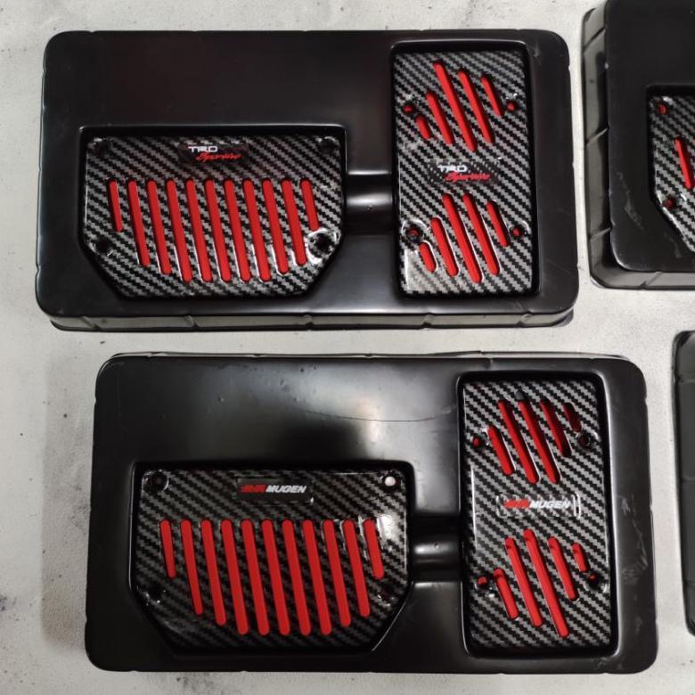 Pedal Gas Mobil Matic Universal Warna Carbon Sparco Mugen TRD MoMo