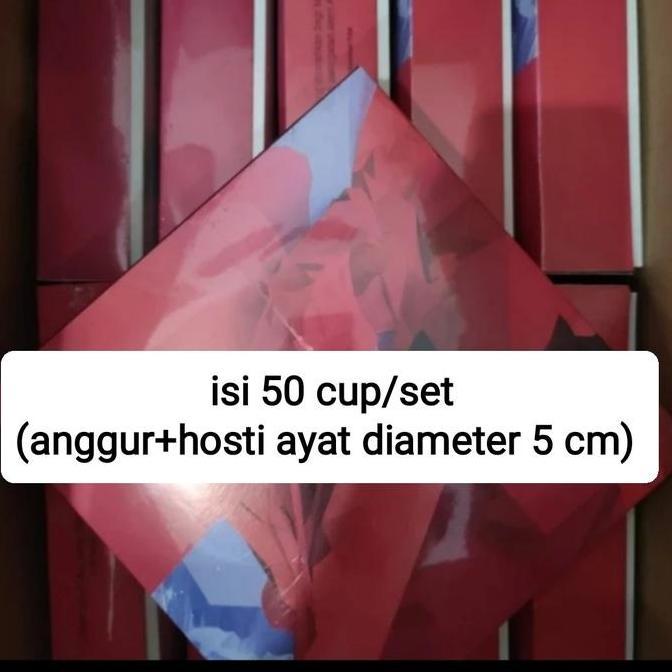 Anggur perjamuan dan hosti ayat 5cm merk Manna