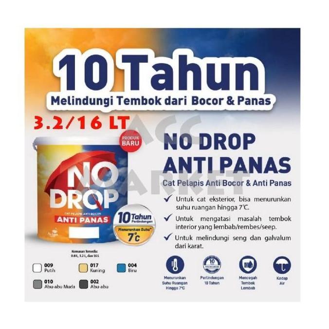 No Drop Anti Panas Bocor Wateroofing Cat Tembok Atap