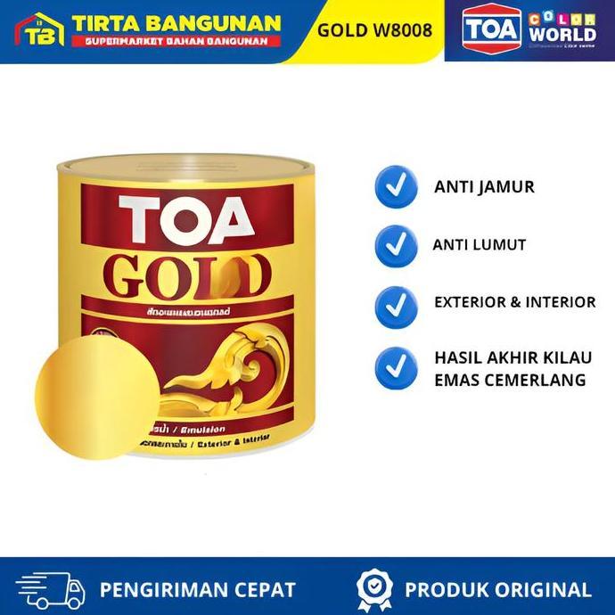 TOA GOLD - W80 MIRACLE 0,946 LT CAT WARNA GOLD Paint