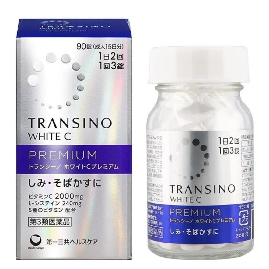 Transino White C Premium Tablet Obat Fleks Melasma Spots Jepang