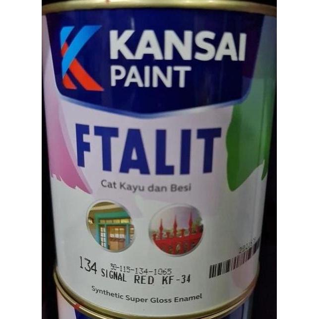 Cat besi & Kayu Ftalit KF-134 Snal Red Warna merah Kemasan 1kg-Pail 20kg