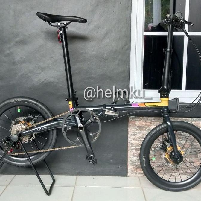 Terlaris Sepeda Lipat Rubick Gas 16 1 3/8 10 Speed Siap Gowes