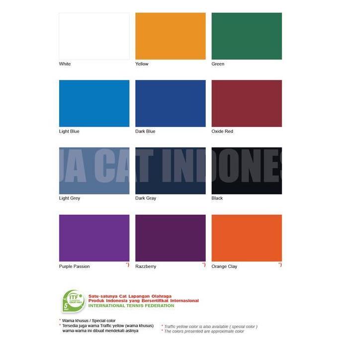 Cat Lapangan/Parkiran |  Propan Tennokote 25 Kg | Kemasan Pail