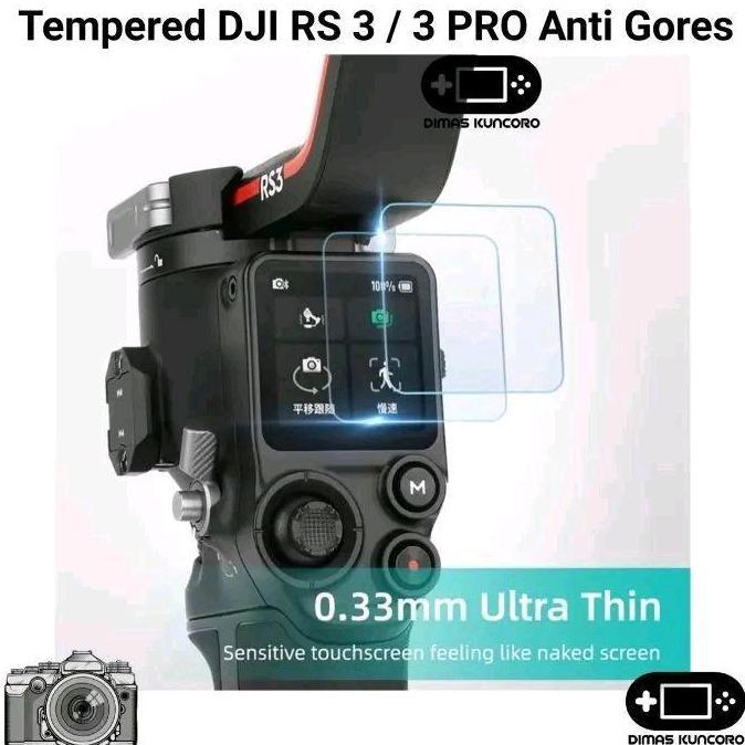 TEMPERED GLASS DJI RS SERIES ANTORES RONIN PELINDUNG LAYAR KAMERA DJI RS 4 3 MINI 4 3 PRO RS 3