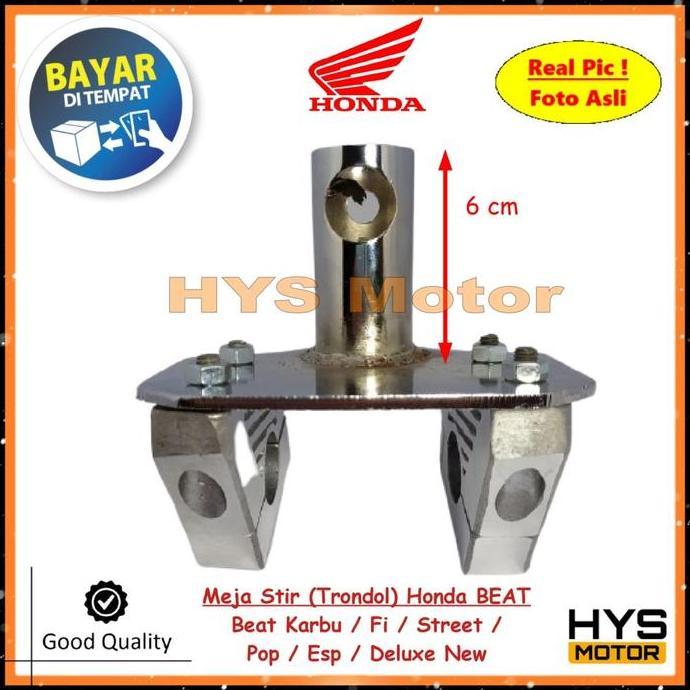 Meja Stir Minimalis Tapak Trondol Dudukan Stang Matic Honda BEAT Karbu / Street / Pop / Fi ESP New A