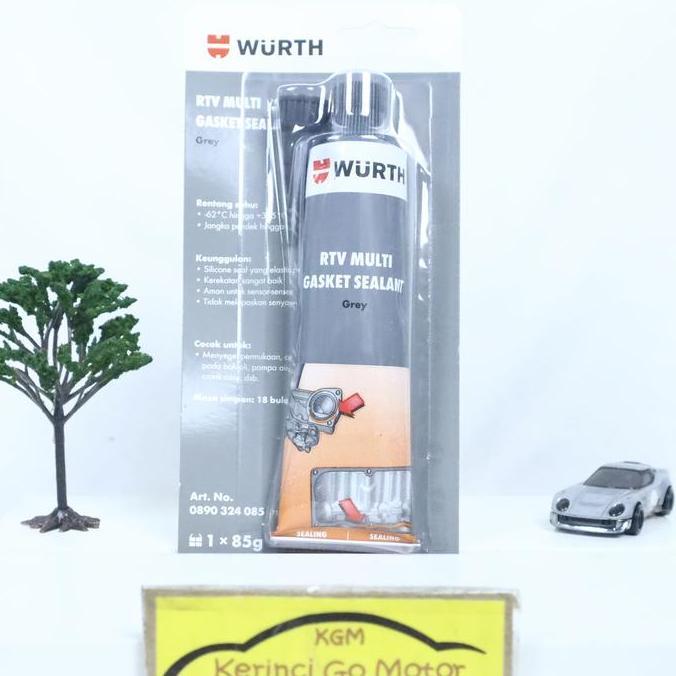 RAJAOPELAS - RTV SILICONE SEALANT GREY WURTH - SEALANT ABU-ABU WURTH 85GR