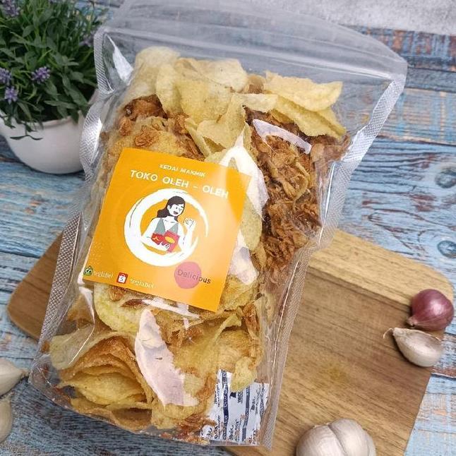 Keripik Kripik Kentang Ebi Bawang Goreng Food Snas