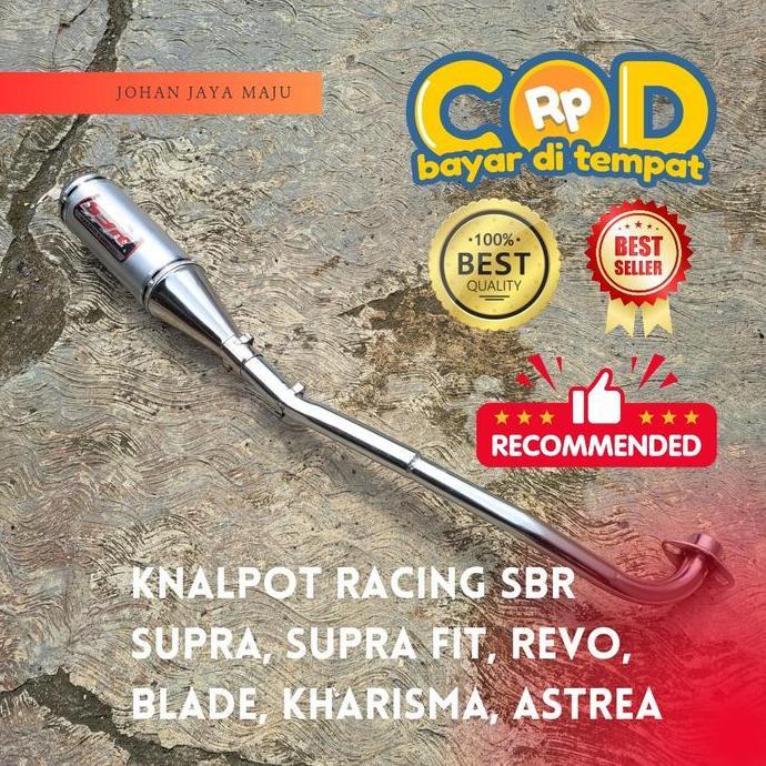 Knalpot Racing SBR Supra buat Motor Supra, Supra Fit, Revo, Blade, Kharisma, Astrea motor