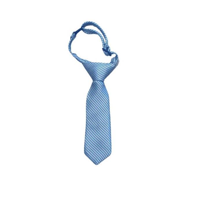 Little Fresco - Dasi Panjang Anak Dusty Blue Garis Kids Neck Tie Dusty Blue List