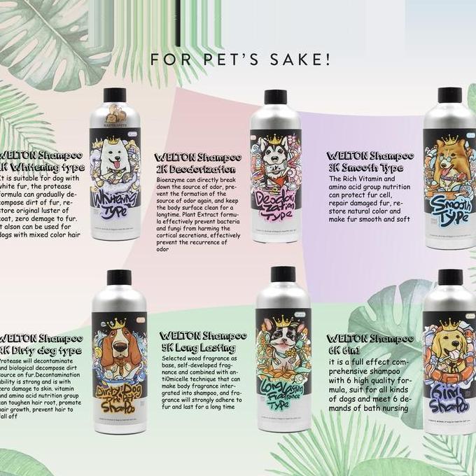 6K Series Pet Shampoo Dog Shampoo & Cat Shampoo Kemasan ml / Shampo Anjing Kucing ML